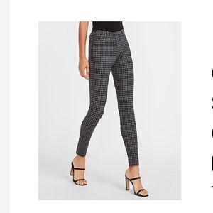 Express high waisted houndstooth skinny pant